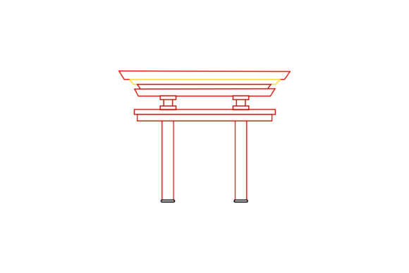 Chinese New Year Architecture Color Line: A Designer's Festive Asset