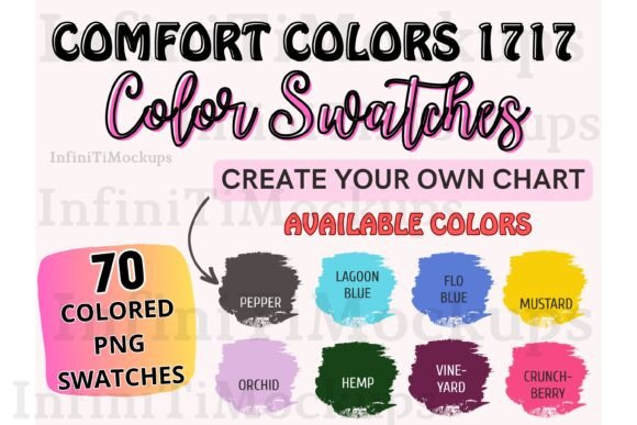 Comfort Colors 1717 Color Swatch Chart: Your Guide to Perfect T-Shirt Hues