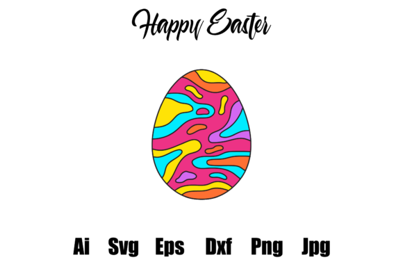 Easter Egg Full Color and Outline Arts: Your Spring Design Toolkit