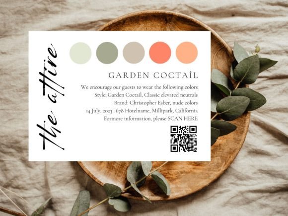 Guest QR Dresscode: Perfect Your Wedding Attire Color Palette