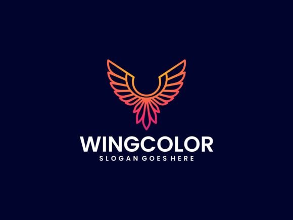 Logo Wings Color Gradient: A Modern Vector Logo Style