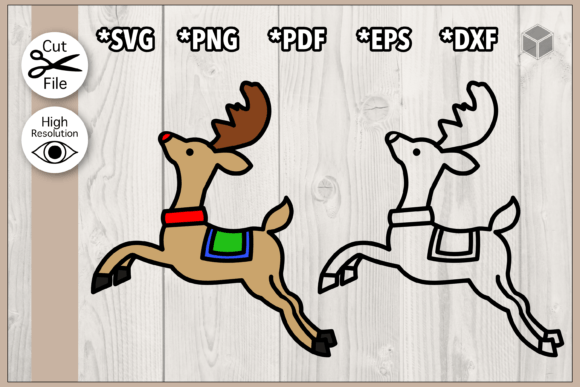Reindeer Color and Outline: A Festive Design Toolkit