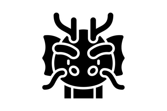 Unlock Festive Design: The Chinese New Year Dragon Solid Color Vector