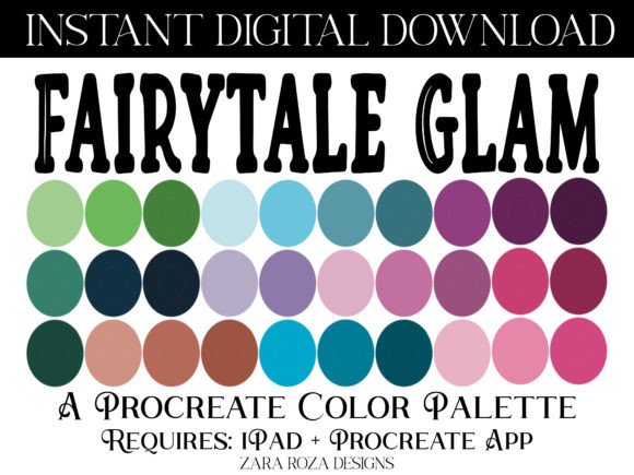 Unlocking the Fairytale Glam Procreate Color Palette for Your Projects