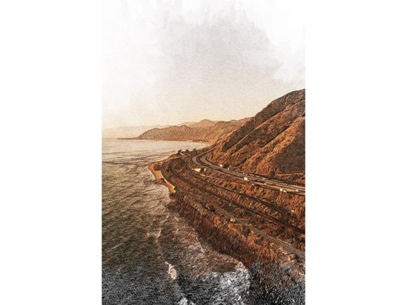 Ventura US Color Drawing: A Vibrant Design Asset for Coastal Creators
