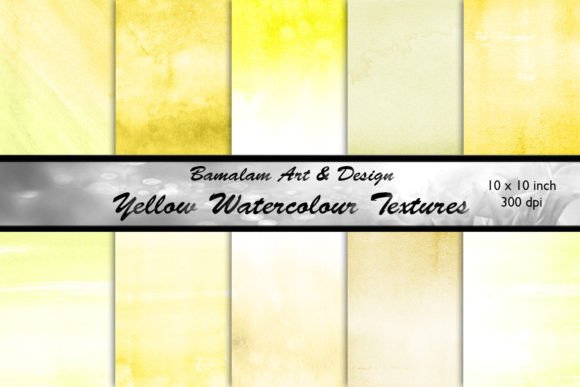 Warm Up Your Designs: Working with Yellow Watercolour Textures